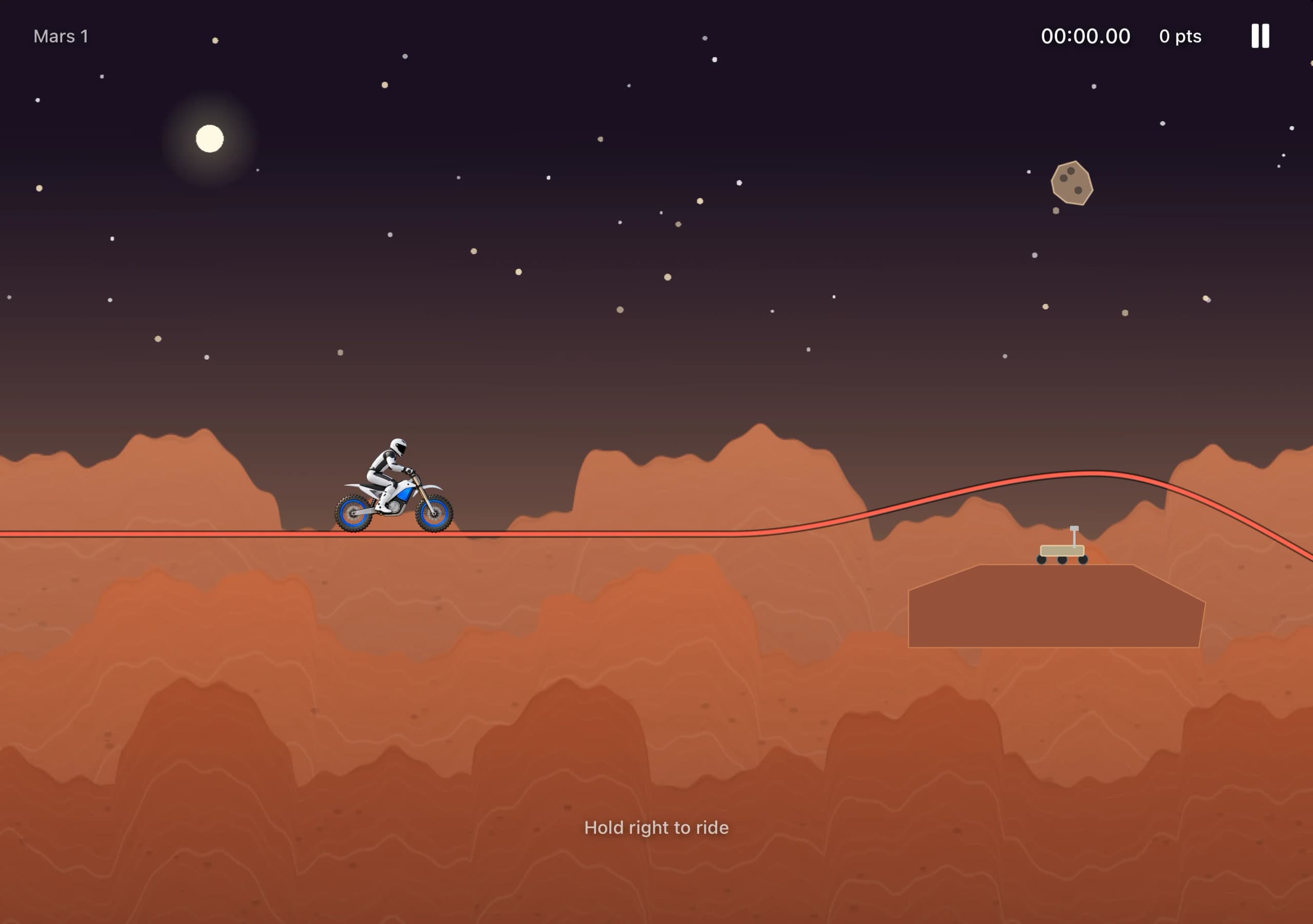 Space Rider's Mars course