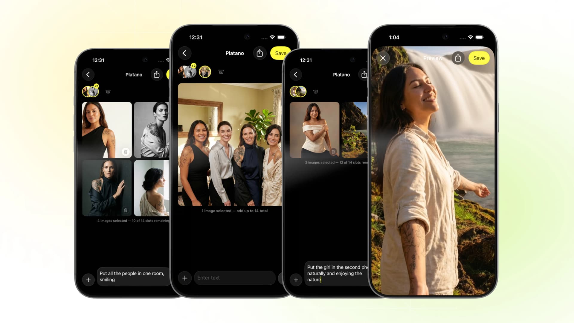 Image generation flow with caching, gallery, and multi-image inputs