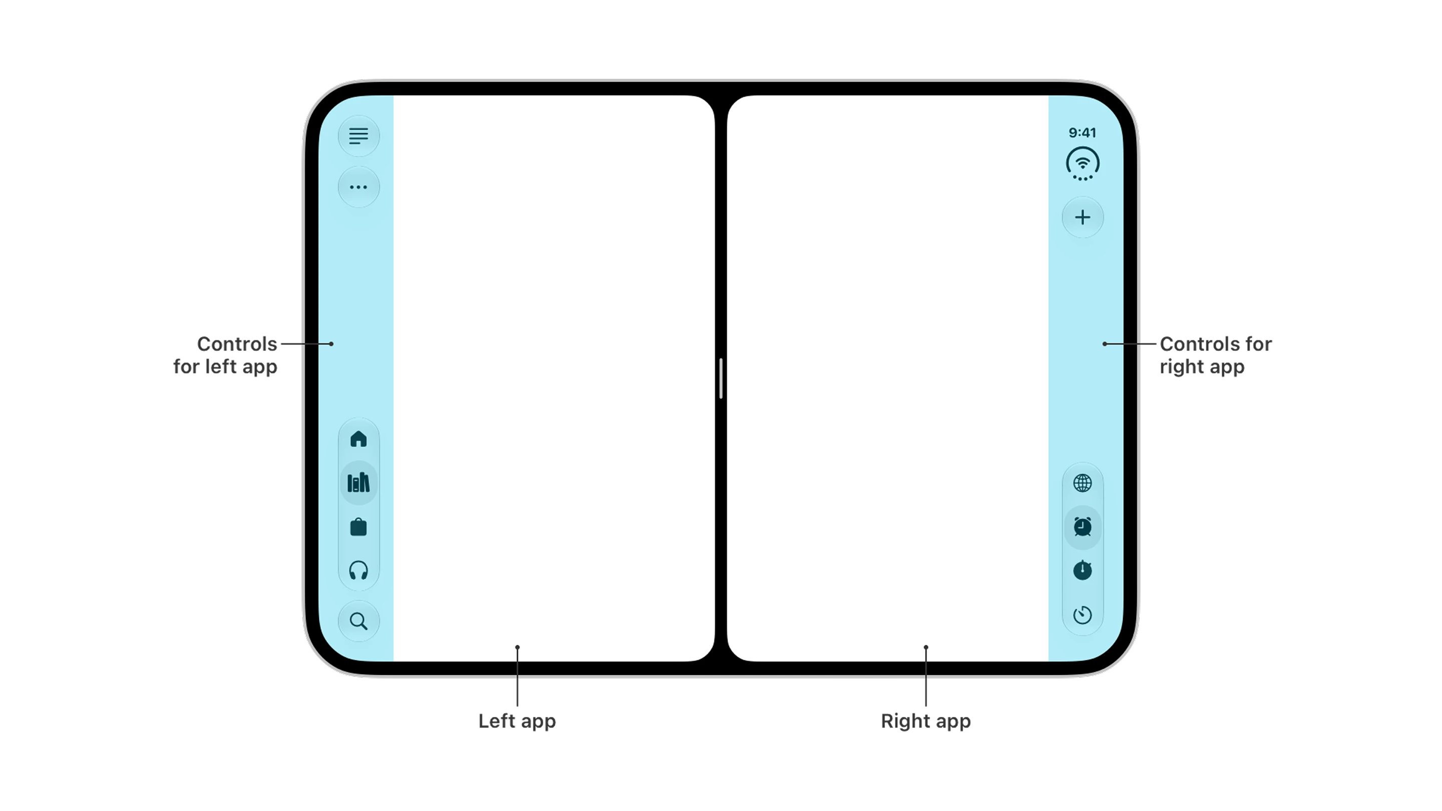 Vertical controls on iPhone Duo