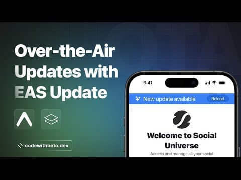 Sending Over-the-Air (OTA) Updates with EAS Update | Step-by-Step Guide thumbnail