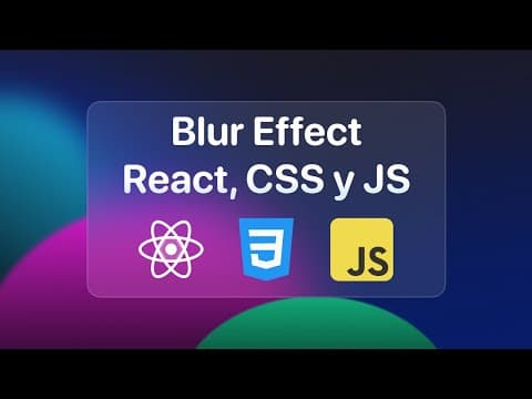Blur Effect with React, CSS, and JS | Tutorial 2022 thumbnail