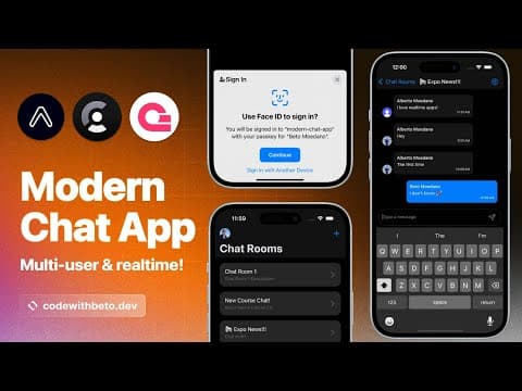 Build a Modern Multi-User Chat App with React Native, Expo, Clerk & Appwrite (Real-Time) thumbnail