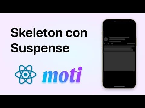 React Native Skeleton with Suspense | Moti Tutorial 2022 thumbnail