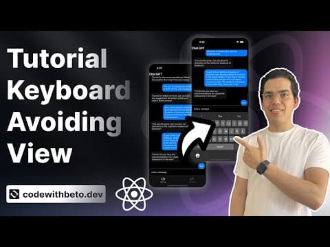 Tutorial React Native KeyboardAvoidingView for beginners thumbnail