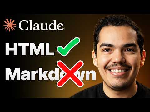 Claude Code Just Killed Markdown (Use HTML Instead) thumbnail