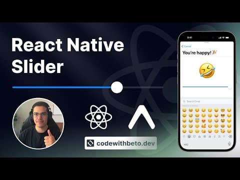 React Native Slider | Tutorial for Beginners thumbnail