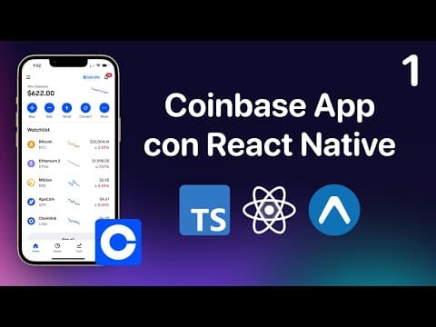 Coinbase Clone with React Native Expo, Redux, and Navigation thumbnail